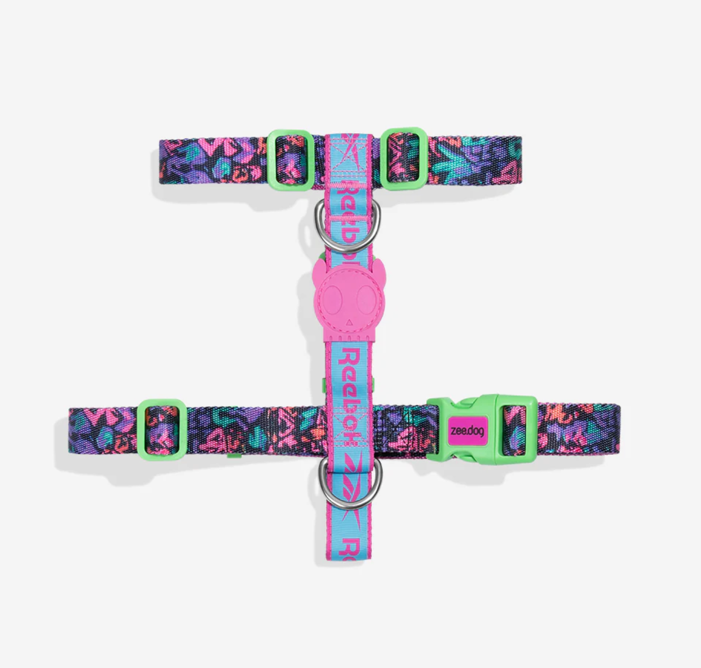 Arnés para perro Zee.Dog x Reebok Aerobic H-Harness edición limitada con diseño retro deportivo