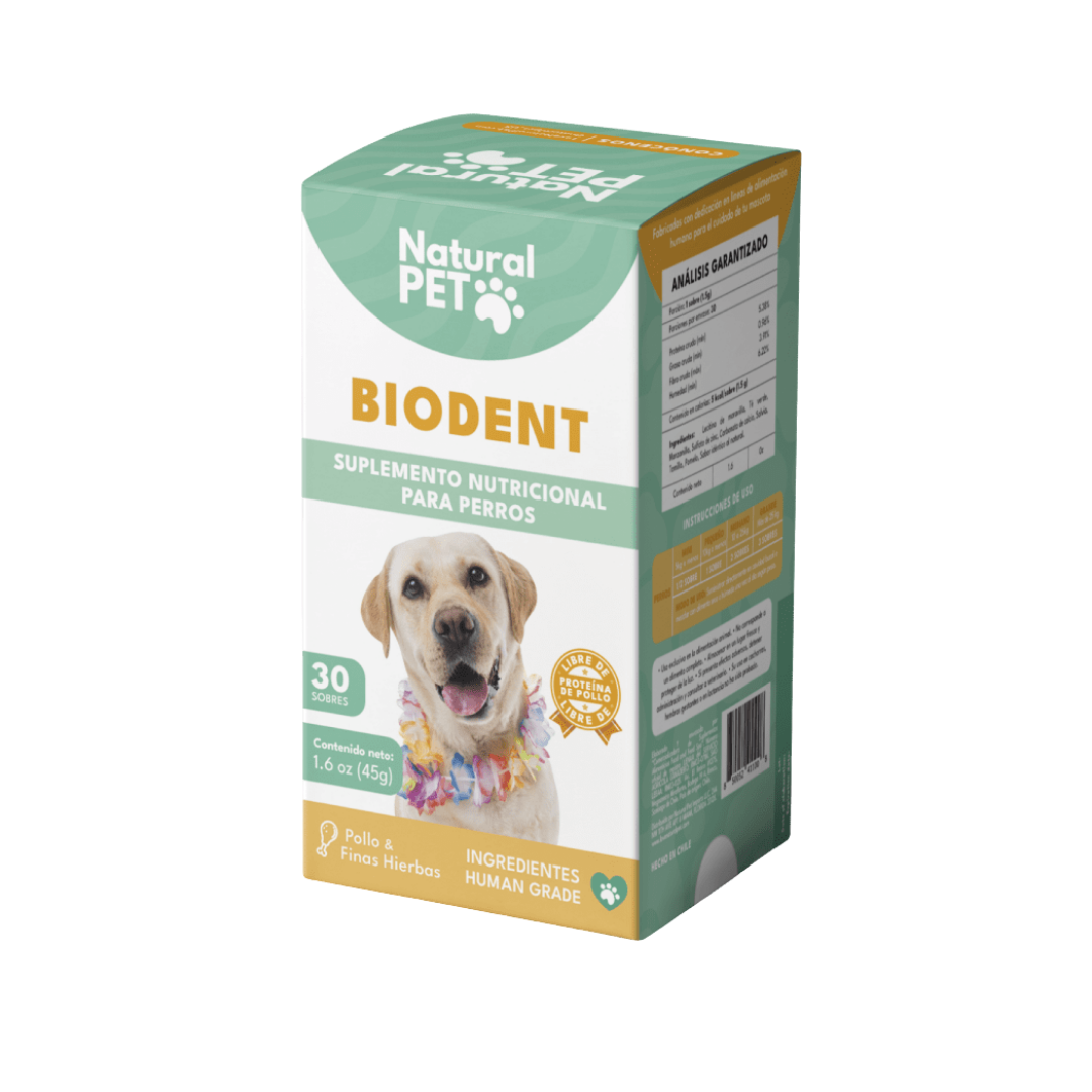 Biodent salud oral natural para perros y gatos para eliminar el mal aliento y reducir el sarro