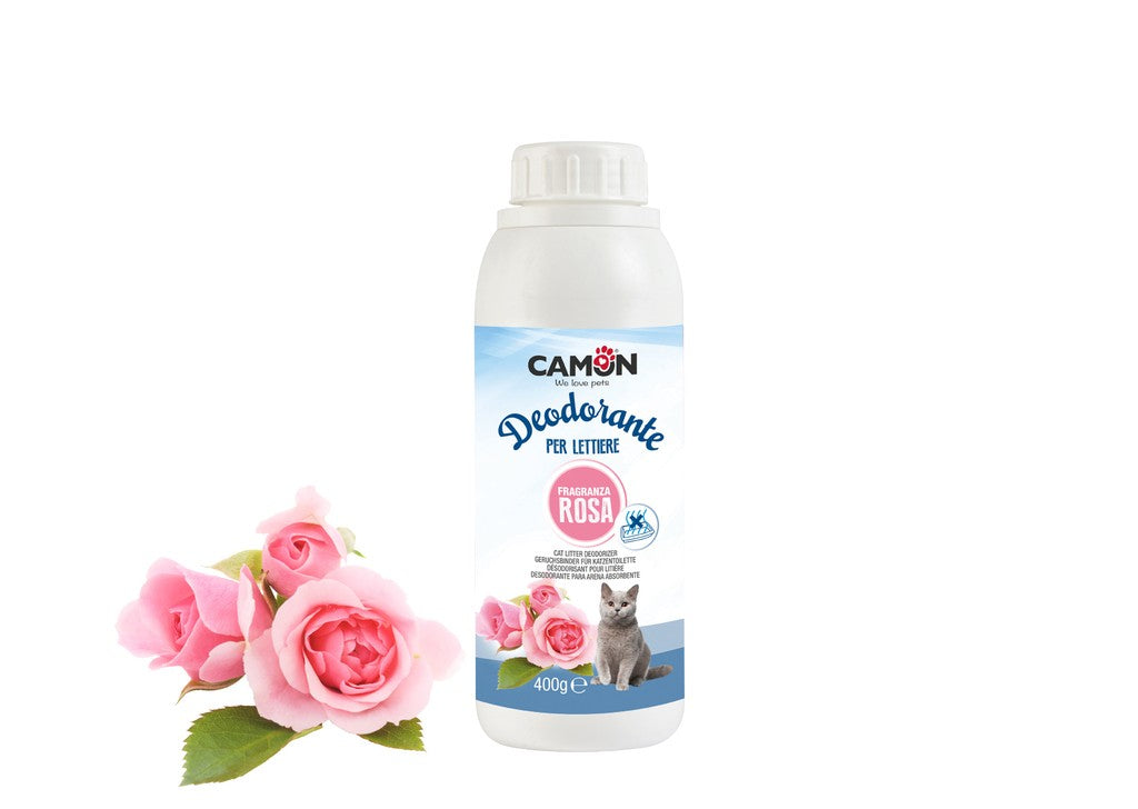 Desodorante para Arena Sanitaria aroma Rosas 400 gr | Camon