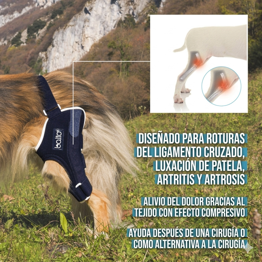 Rodillera para Perros Balto BT JUMP | Ligamento cruzado y Rodilla