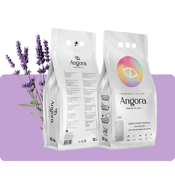 Arena Sanitaria Angora Cat Litter 12kg | Bentonita Natural Alemana efecto Aglutinante