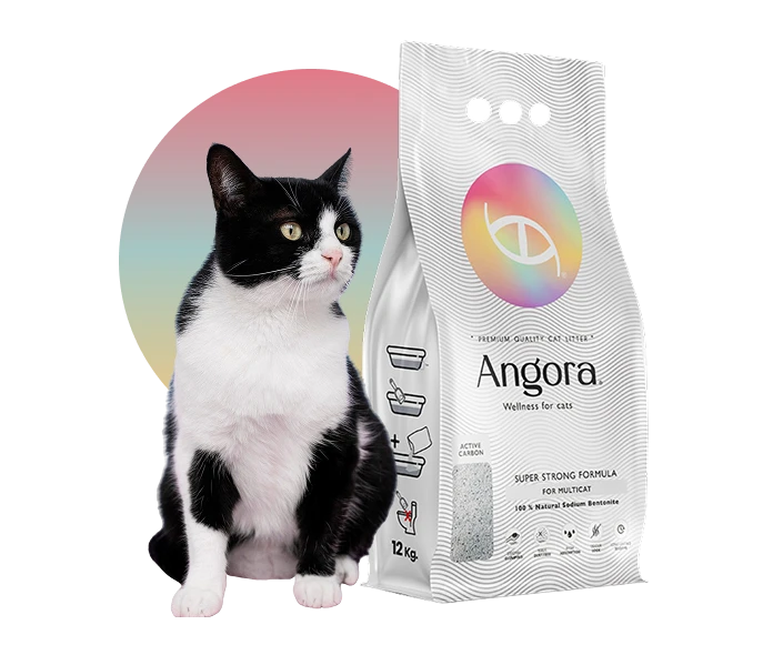 Arena Sanitaria Angora Cat Litter 12kg | Bentonita Natural Alemana efecto Aglutinante