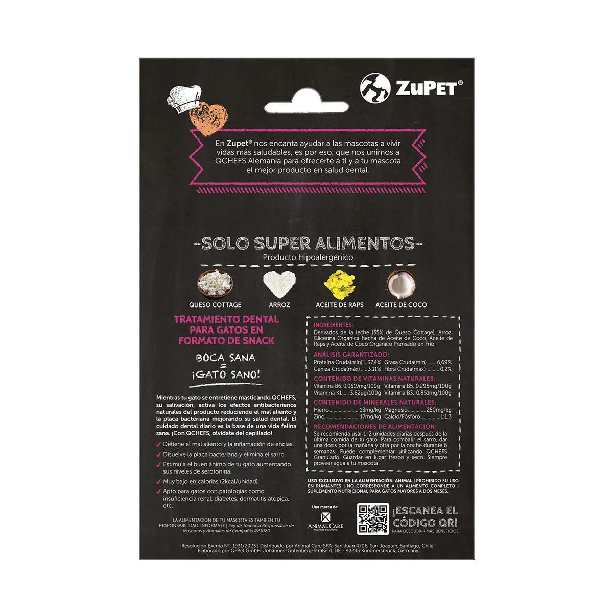 Tratamiento Dental Fitness Crocante Mmini Gato 60 Gr | QChefs