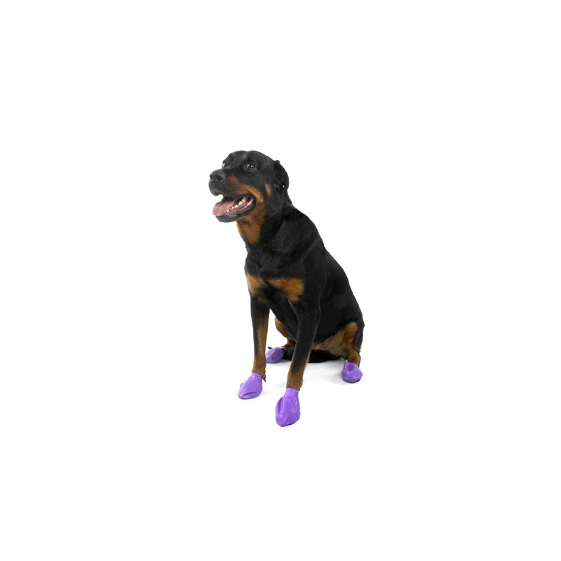 Botas Pawz de caucho natural reutilizables e impermeables para perros de todas las tallas