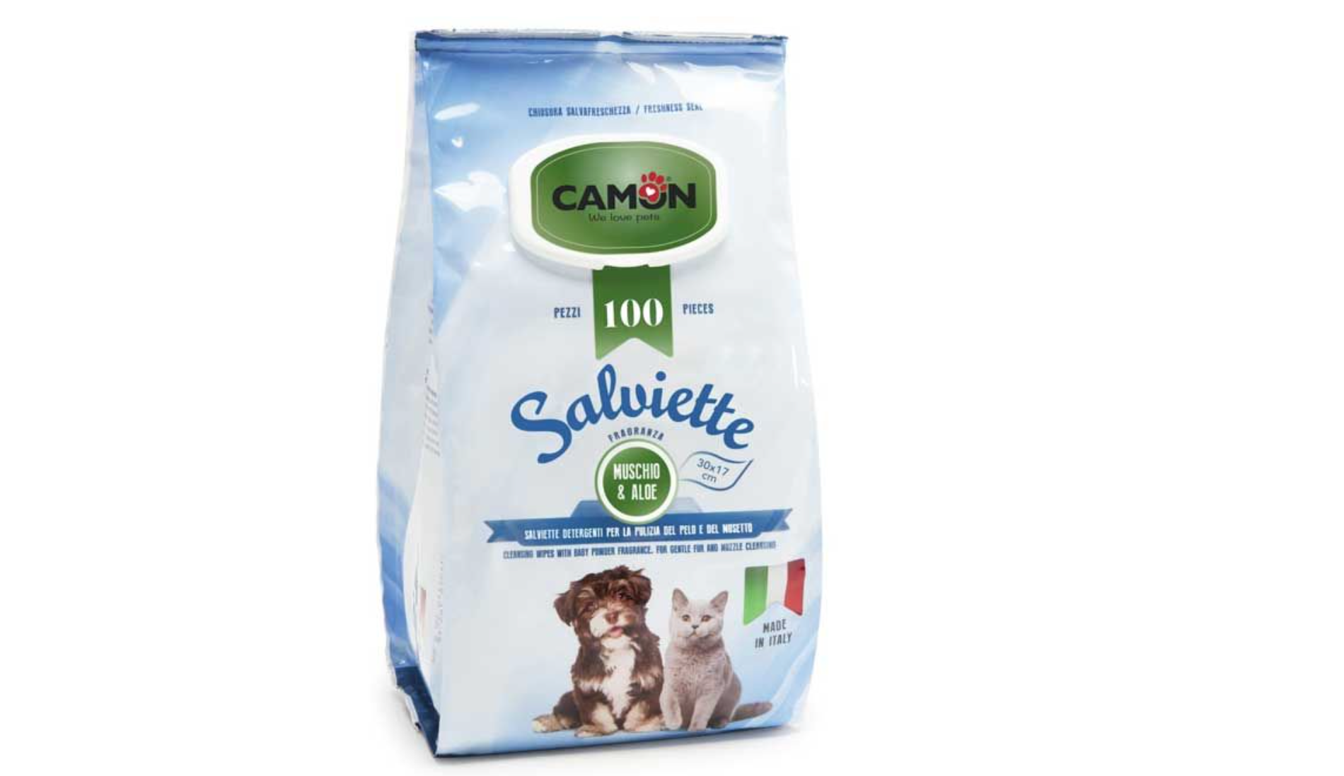 Toallitas húmedas de Aloe Vera Camon de 100 unidades